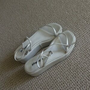 Jeffrey Campbell White Platform Sandals